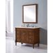 Lexington 42 X 21.5 X 35 inch Walnut Vanity Sink Set