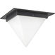 Mineral 1 Light 11.13 inch Urban Bronze and Matte Opal Glass Flush Mount Ceiling Light in Opal Glass Shade