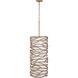 Branch Reality 9 Light 16 inch Textured Ashen Gold Foyer Pendant Ceiling Light