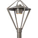 Stellar 1 Light 22.4 inch Coastal Burnished Steel Post Light