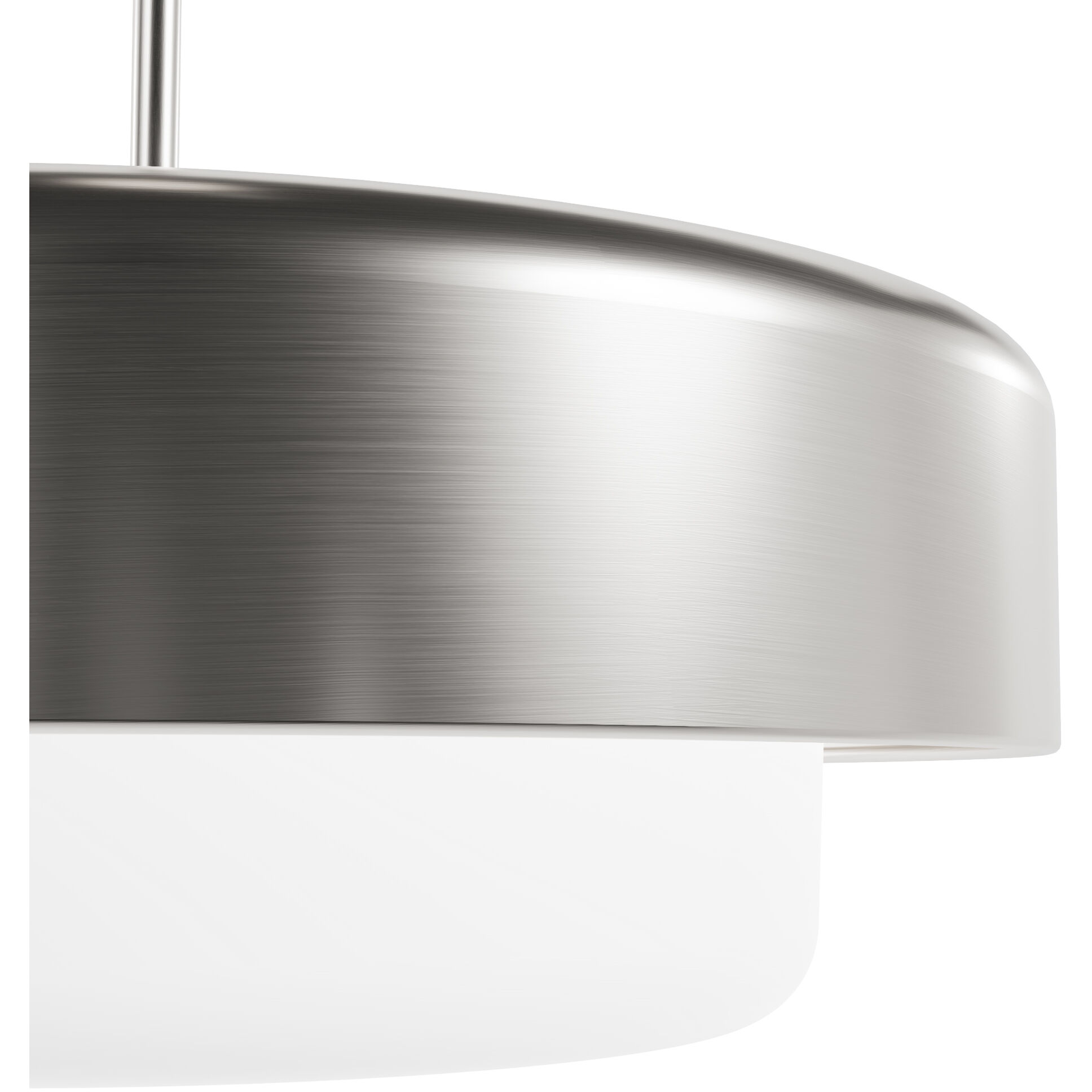 Station 3 Light 18 inch Brushed Nickel Pendant Ceiling Light, Large