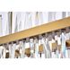 Serephina 20 Light 36 inch Satin Gold Linear Chandelier Ceiling Light