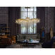 Canada LED 43.3 inch Antique Gold Chandelier Ceiling Light, Crystal
