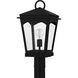 Huck 1 Light 19.25 inch Earth Black Outdoor Post Lantern, Large