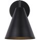 Emeri 1 Light 10 inch Matte Black Outdoor Down Light