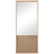 Latham 56 X 24 inch Natural and Mirror Wall Mirror