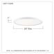 Outskirts LED 20 inch Fresco Flush Mount Ceiling Light in Italian Fresco