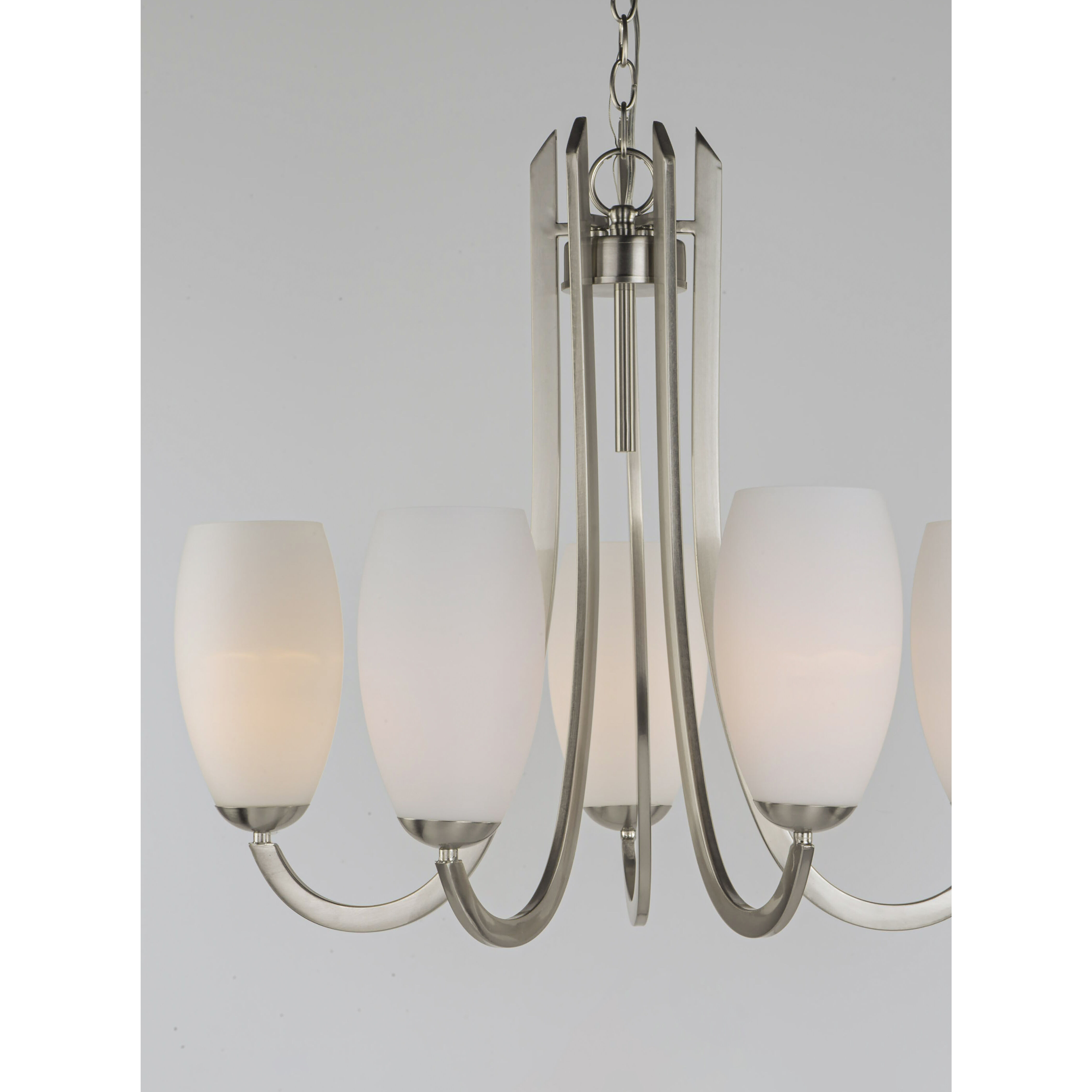 Taylor 5 Light 27.5 inch Satin Nickel Chandelier Ceiling Light
