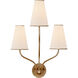 AERIN Montreuil 3 Light 16.5 inch Gild Wall Sconce Wall Light, Small
