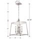 Sylvan 4 Light 16 inch Polished Nickel Lantern Chandelier Ceiling Light