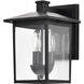 Jamesport 11 inch Matte Black Outdoor Wall Lantern, Small