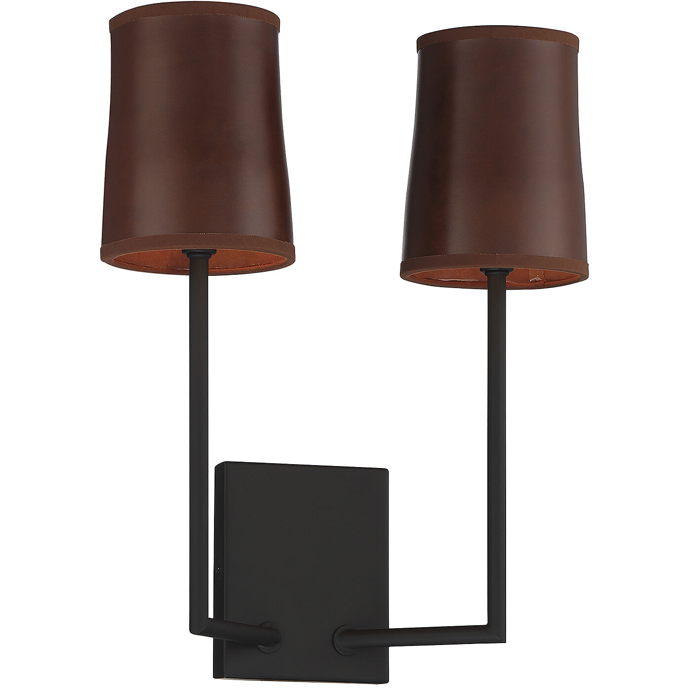 Mission 2 Light 12 inch Matte Black Wall Sconce Wall Light