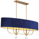 Van Noord 6 Light 48 inch Oxidized Aged Brass Island Chandelier Ceiling Light