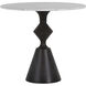Benedict Volakas Marble and Cerused Black Bistro Table