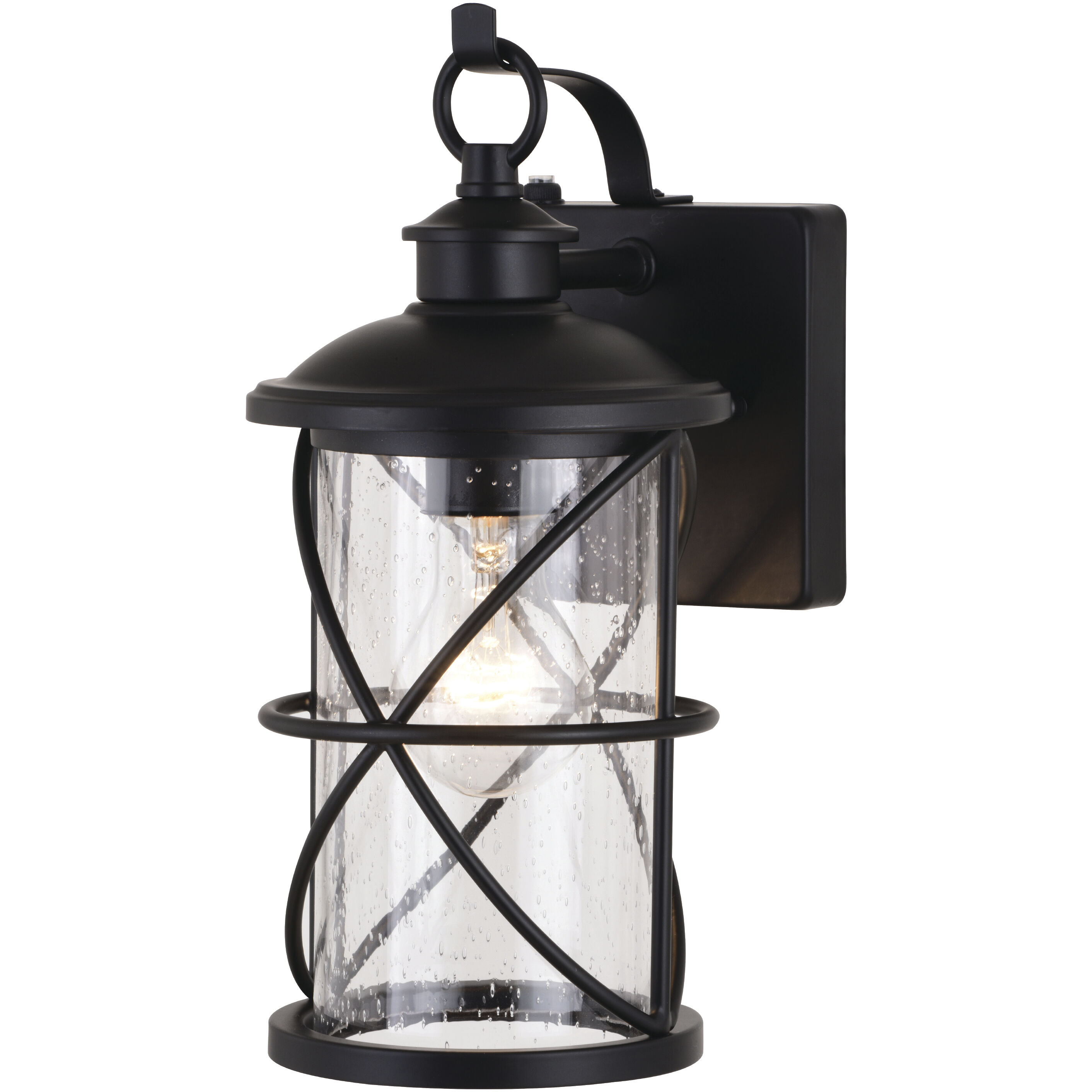 Adams LED 12 inch Black Outdoor Wall