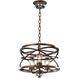 Eternity 3 Light 17 inch Etruscan Bronze Pendant Ceiling Light