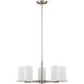 Astoria 5 Light 25 inch Brushed Nickel Chandelier Ceiling Light