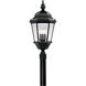 Builder 3 Light 28 inch Black Outdoor Post Lantern