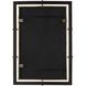 Bach 43.5 X 30.75 inch Dark Walnut and Plated Antique Brass Mirror