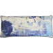 Tidewashed Crush 36 inch Coastal Blue Pillow in 36" x 14"