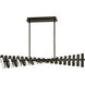 Stitch LED 42 inch Painted Black Oxide Chandelier Ceiling Light