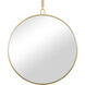 Stopwatch 43.25 X 40 inch Gold Accent Mirror