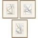 Crossing Paths Blue and Metallic and White Framed Art, The Studio