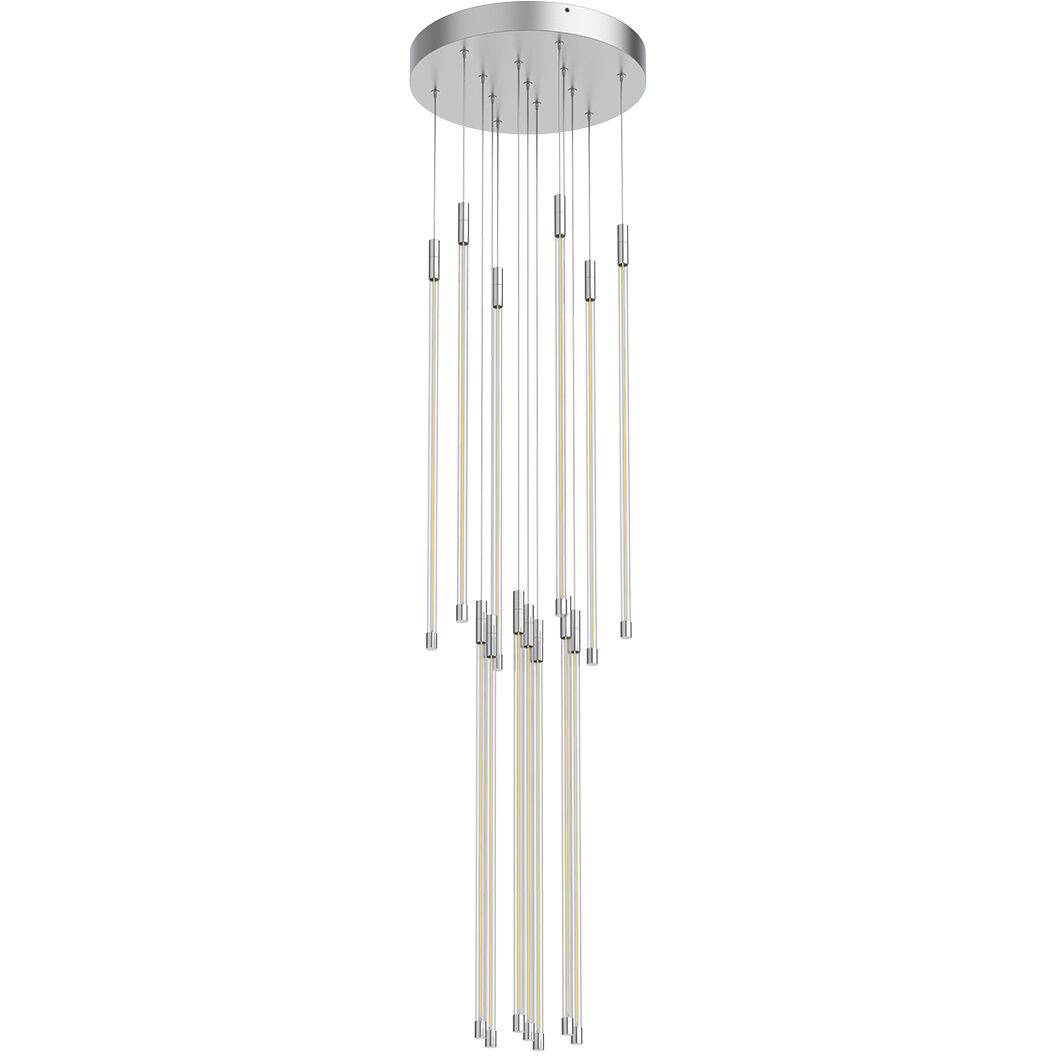 Motif LED 12.75 inch Chrome Multi Pendant Ceiling Light