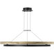 Sean Lavin Grace LED 48 inch Textured Black and Teak Wood Outdoor Chandelier