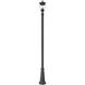 Davina 3 Light 114.25 inch Black Outdoor Post Mounted Fixture in G9