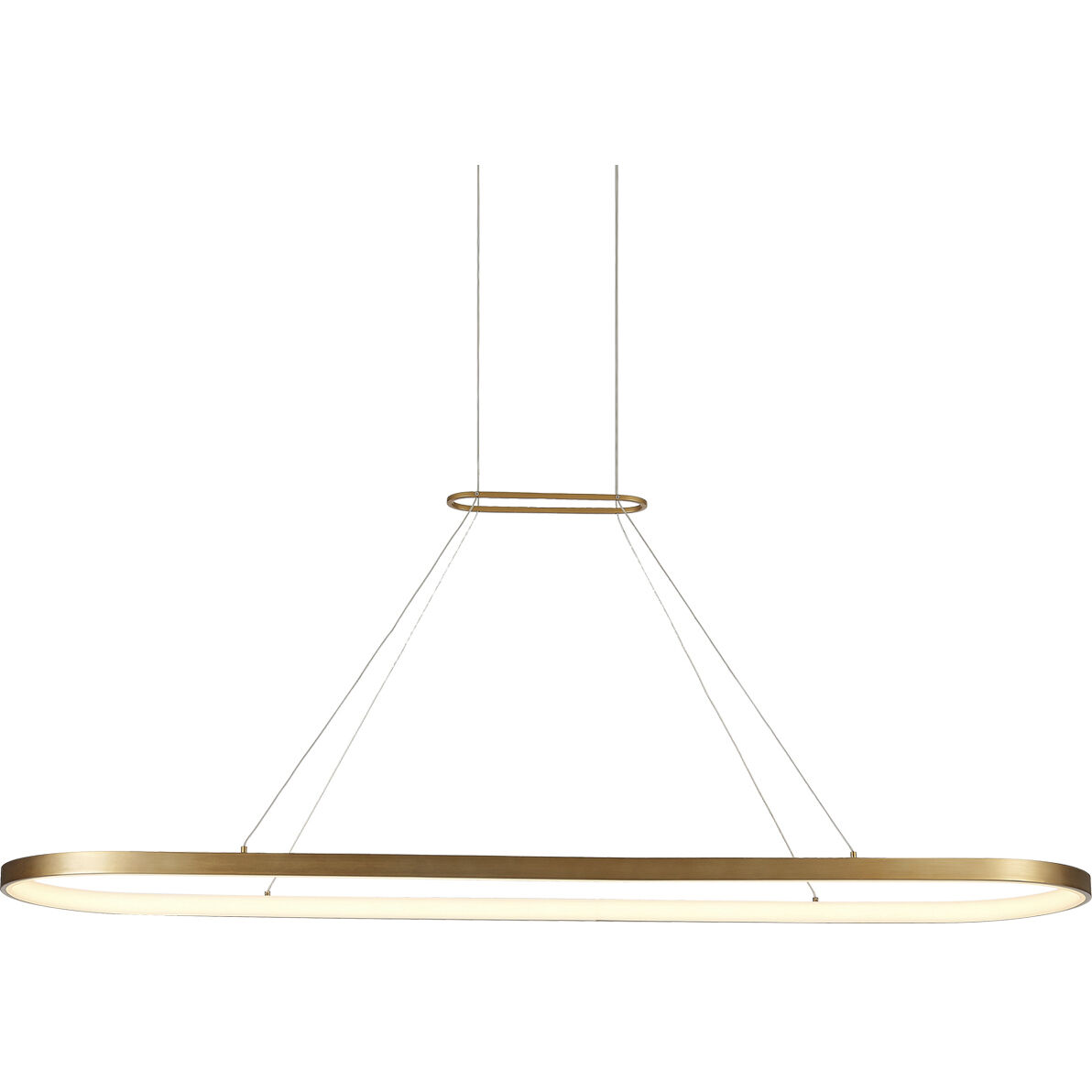 Eerie LED 59 inch Antique Brass Pendant Ceiling Light