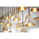 Lisa McDennon Nula 14 Light 48.5 inch Shell White with Gold Leaf Indoor Linear Chandelier Ceiling Light