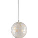 Finhorn 1 Light 5.5 inch Painted Silver/Pearl Multi-Drop Pendant Ceiling Light