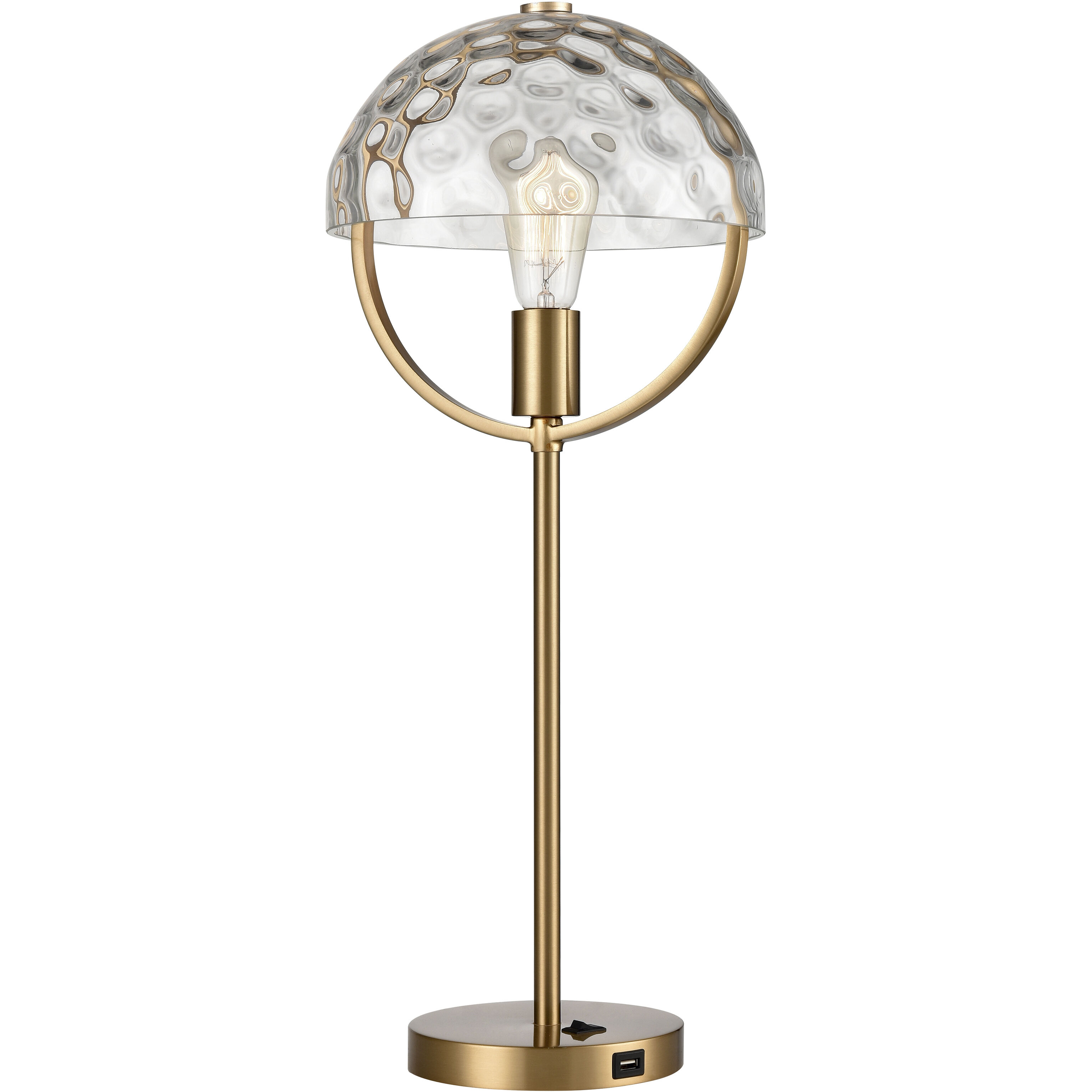 Parsons Avenue 24 inch 100 watt Aged Brass Desk Lamp Portable Light