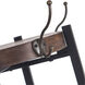 Cameron 72 inch Black and Brown Coat Rack