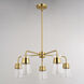 Harper 5 Light 27 inch Natural Brass Chandelier Ceiling Light