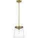 Callista 1 Light 10 inch Rubbed Brass Pendant Ceiling Light