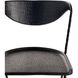 Fletcher Ebony and Blackened Iron Dining Chair