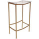 Acrylic 30.3 inch Gold and Clear Counter Stool