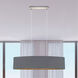 Maserlo 2 Light 39.37 inch Satin Nickel Pendant Ceiling Light