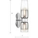 Flame Sconce Wall Light in Chrome