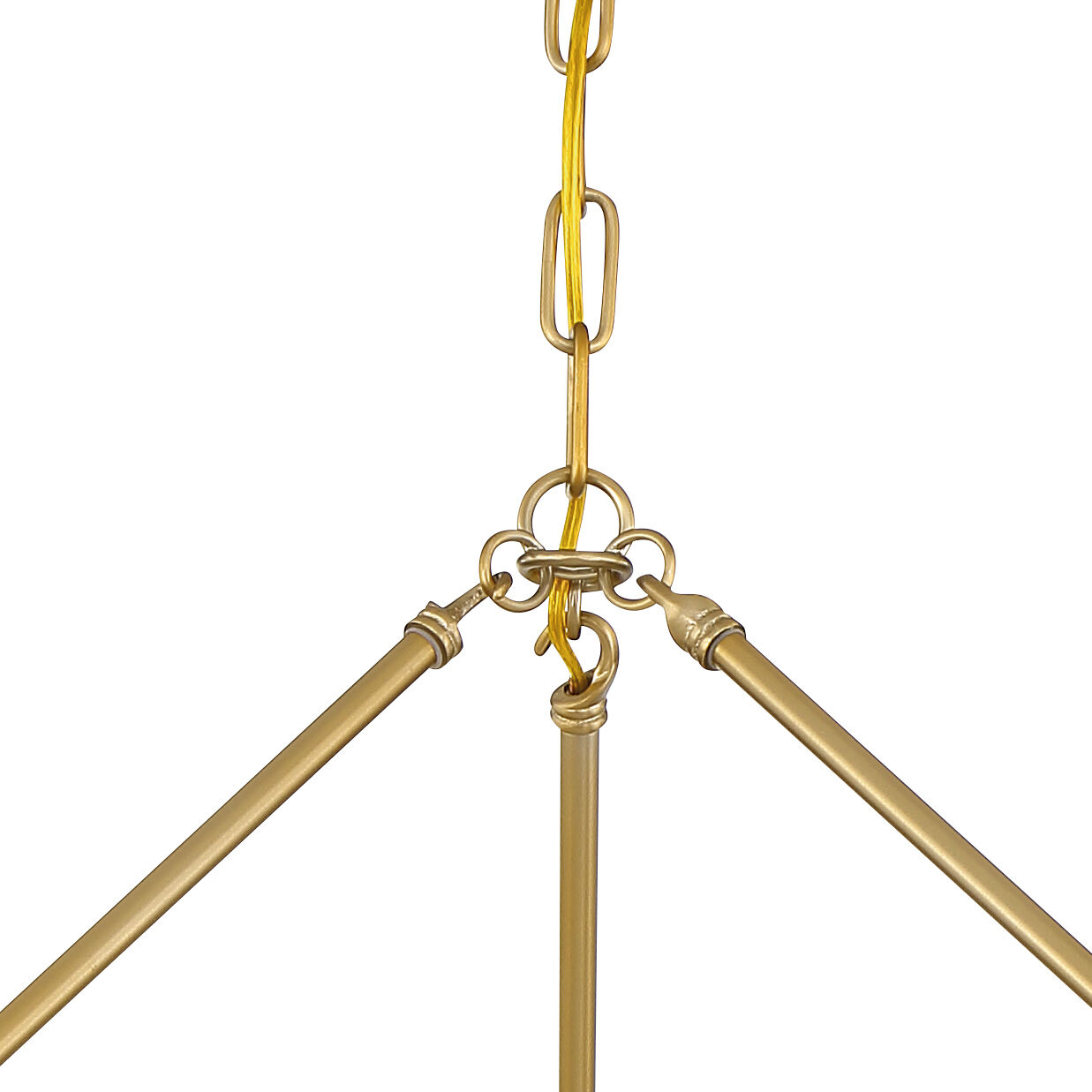 Calypso 6 Light 30 inch Vibrant Gold Chandelier Ceiling Light