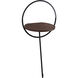 Maya 37.13 inch 14 watt Black and Walnut Floor Lamp Portable Light