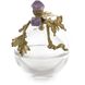Amethyst Sprig 7 X 5 inch Decorative Cloche, Small