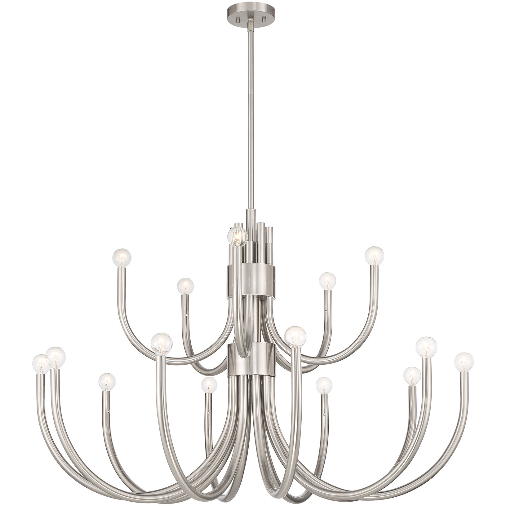 Sorrento 15 Light 42 inch Satin Nickel Chandelier Ceiling Light, Essentials
