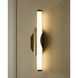 Ola 6.5 inch Brushed Brass Sconce Wall Light