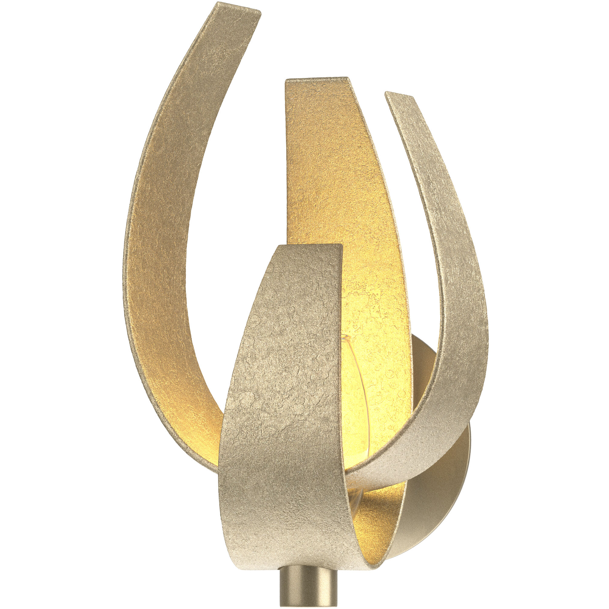 Hubbardton Forge Corona 1 Light 7 inch Soft Gold Sconce Wall Light, Large 206503-1008 - Open Box