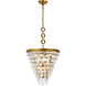 Nordic 5 Light 18 inch Brass Pendant Ceiling Light