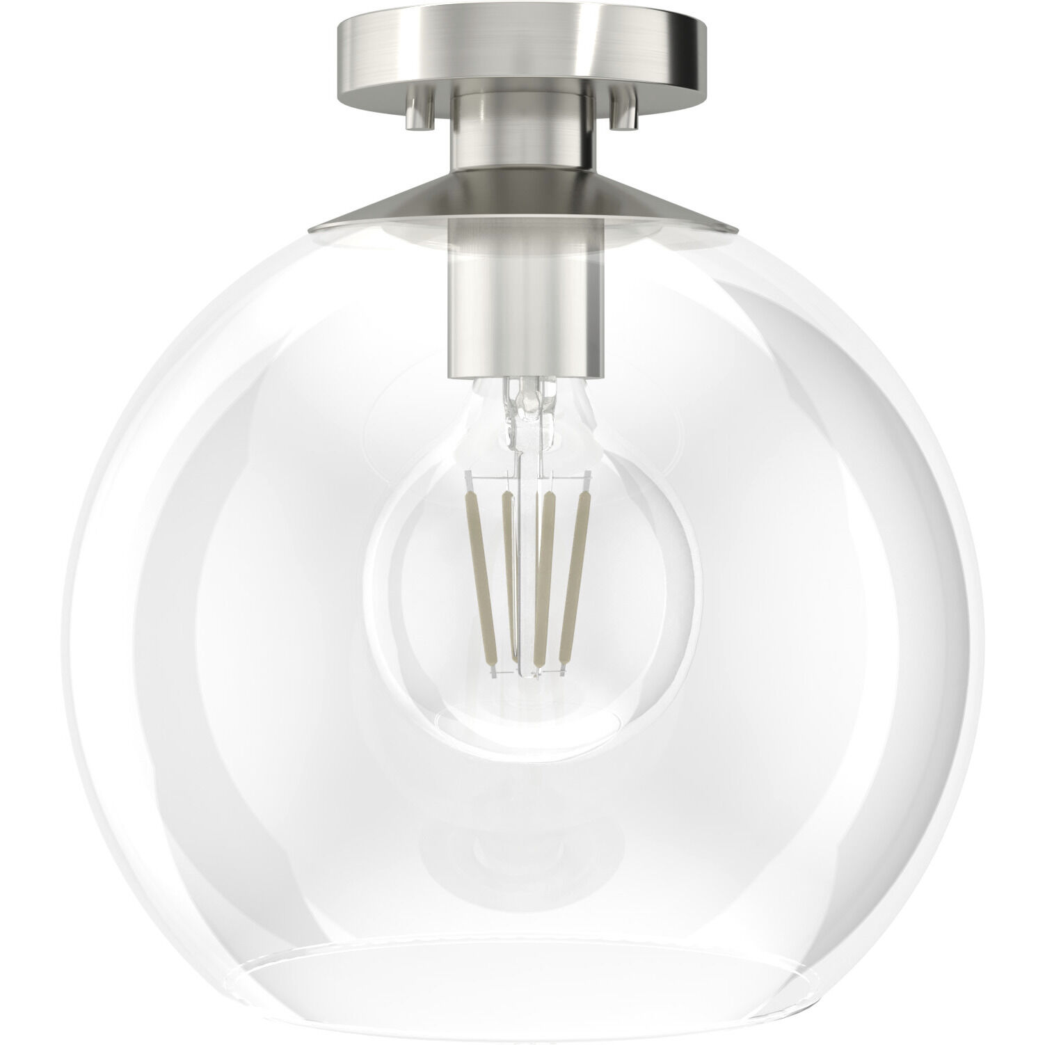Xidane 1 Light 12 inch Brushed Nickel Pendant Ceiling Light