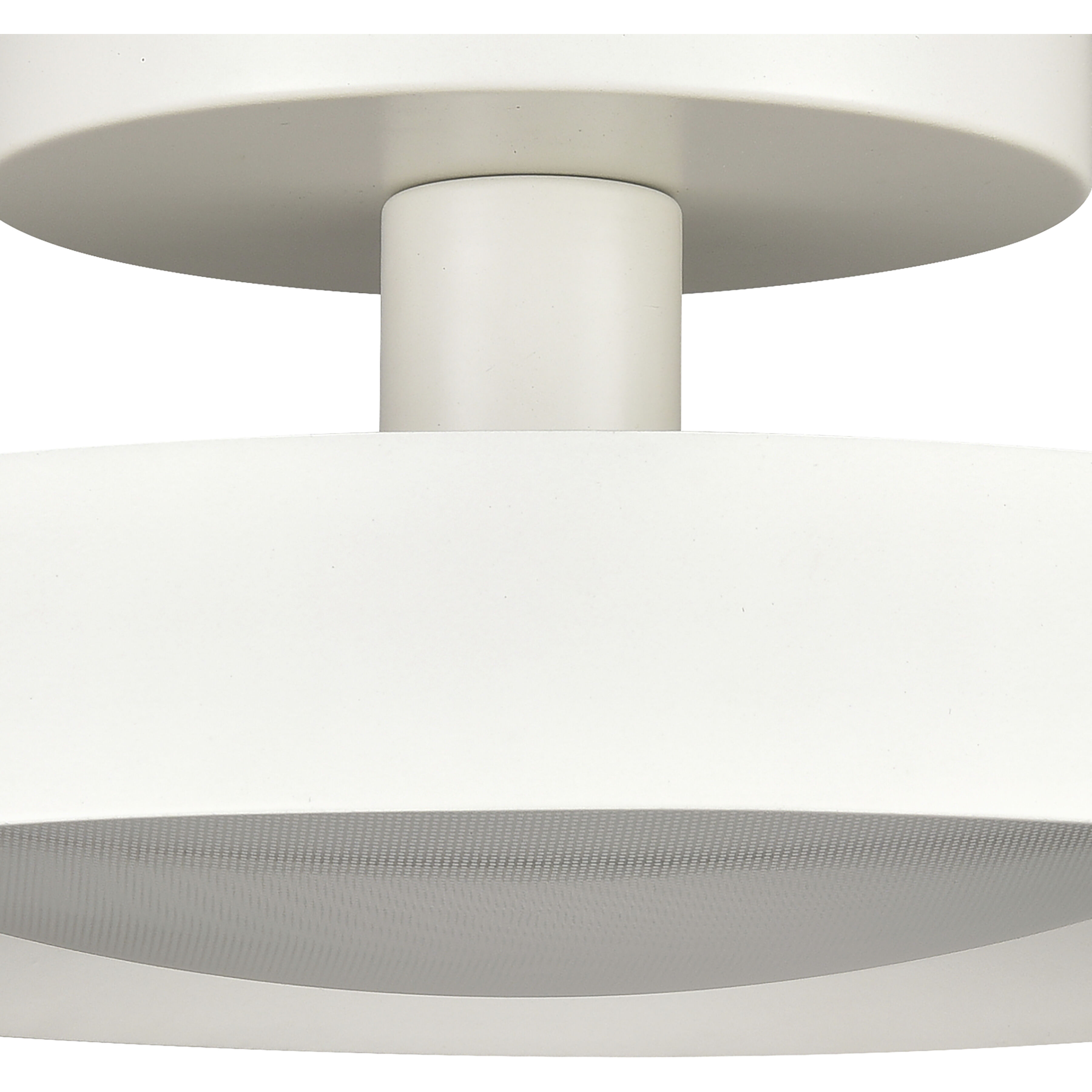 Nancy LED 11.75 inch Matte White Semi Flush Mount Ceiling Light